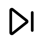 Skip Next Outline SVG Icon